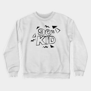 90s Kid in Doodle Art Style Crewneck Sweatshirt